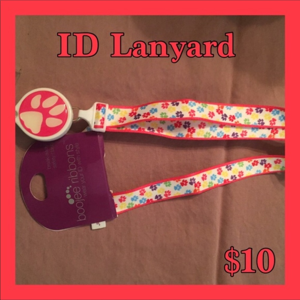 Pet Paw Print Lanyard.